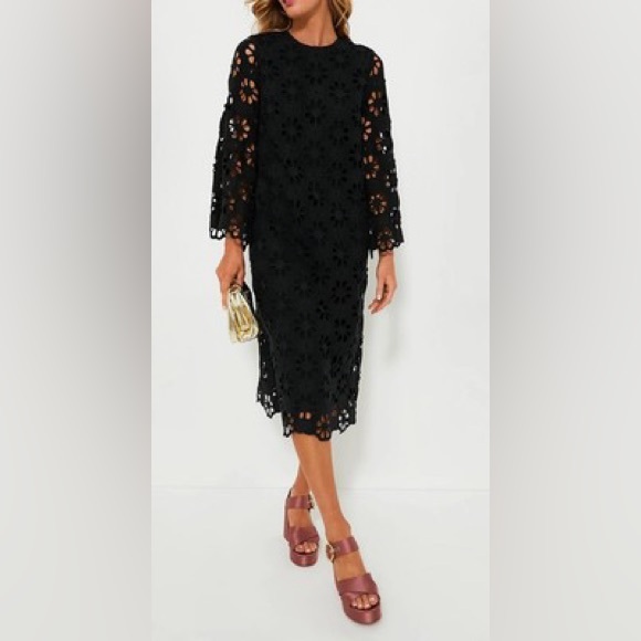 NWT Tuckernuck Noir Eyelet Hutton Dress - Picture 2 of 6